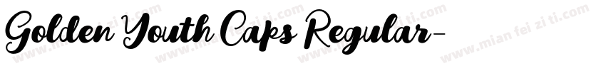 Golden Youth Caps Regular字体转换